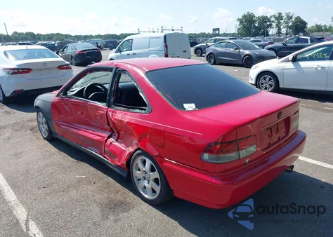 1998 Honda Civic Ex из США, поврежденный, VIN 1HGEJ8148WL093703